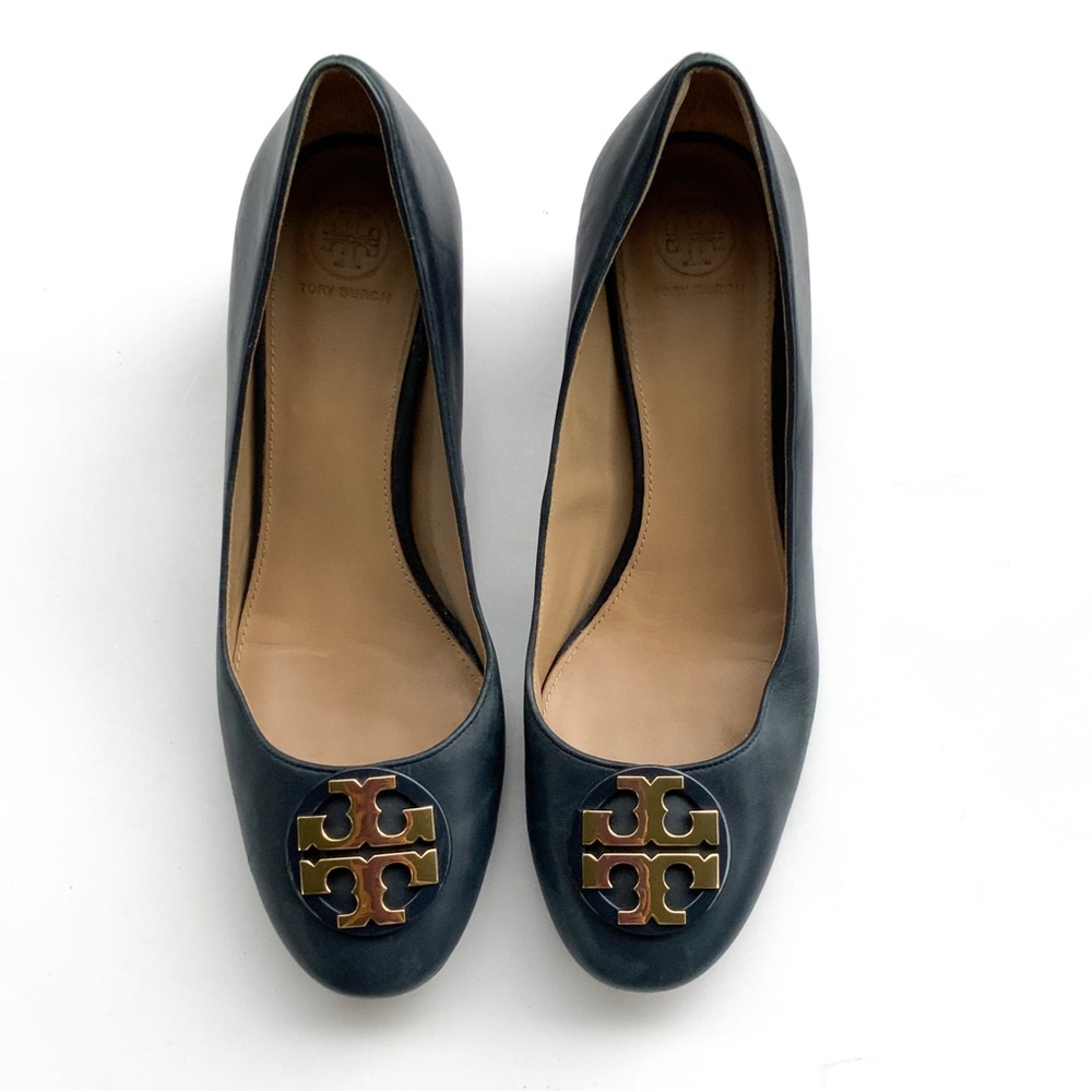 Tory Burch Women's Brown Janey Leather Pump Size 9.5